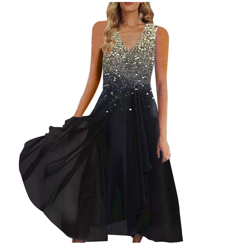 Urban Casual Chiffon Spliced Women's Dress