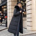 Belted Fur Hood Jacket