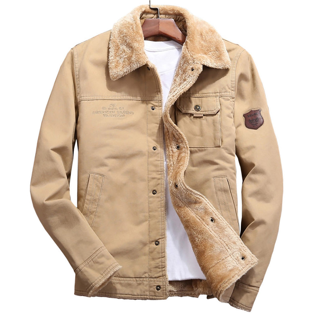 Men's Velvet-Lined Cotton Jacket