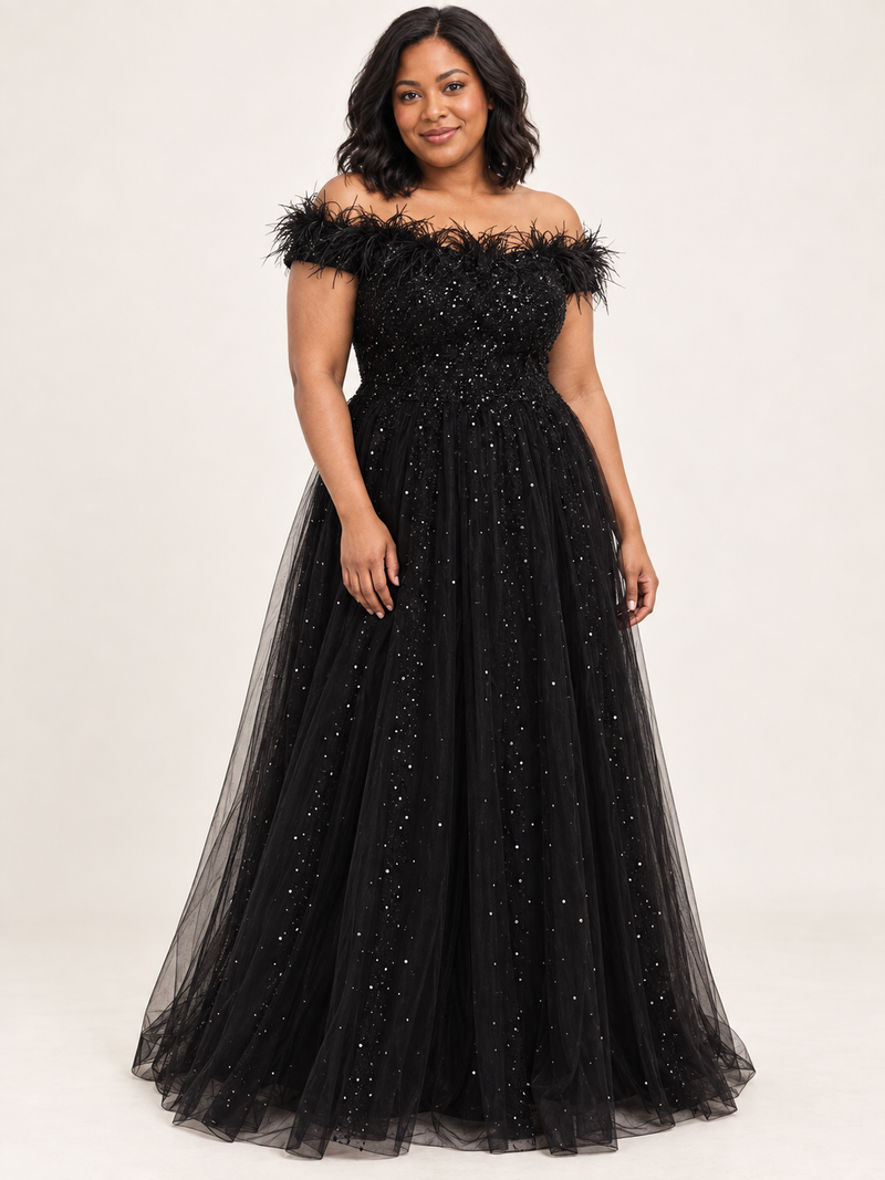 Black evening dress