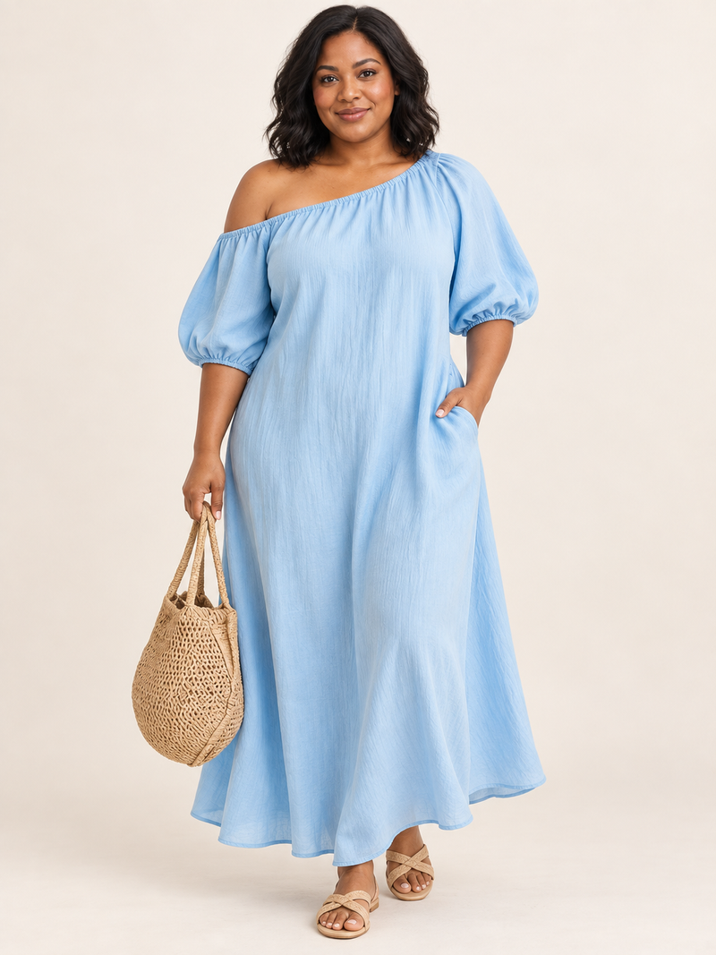 Women's Fashionable And Elegant Mid-Length Loose Dress